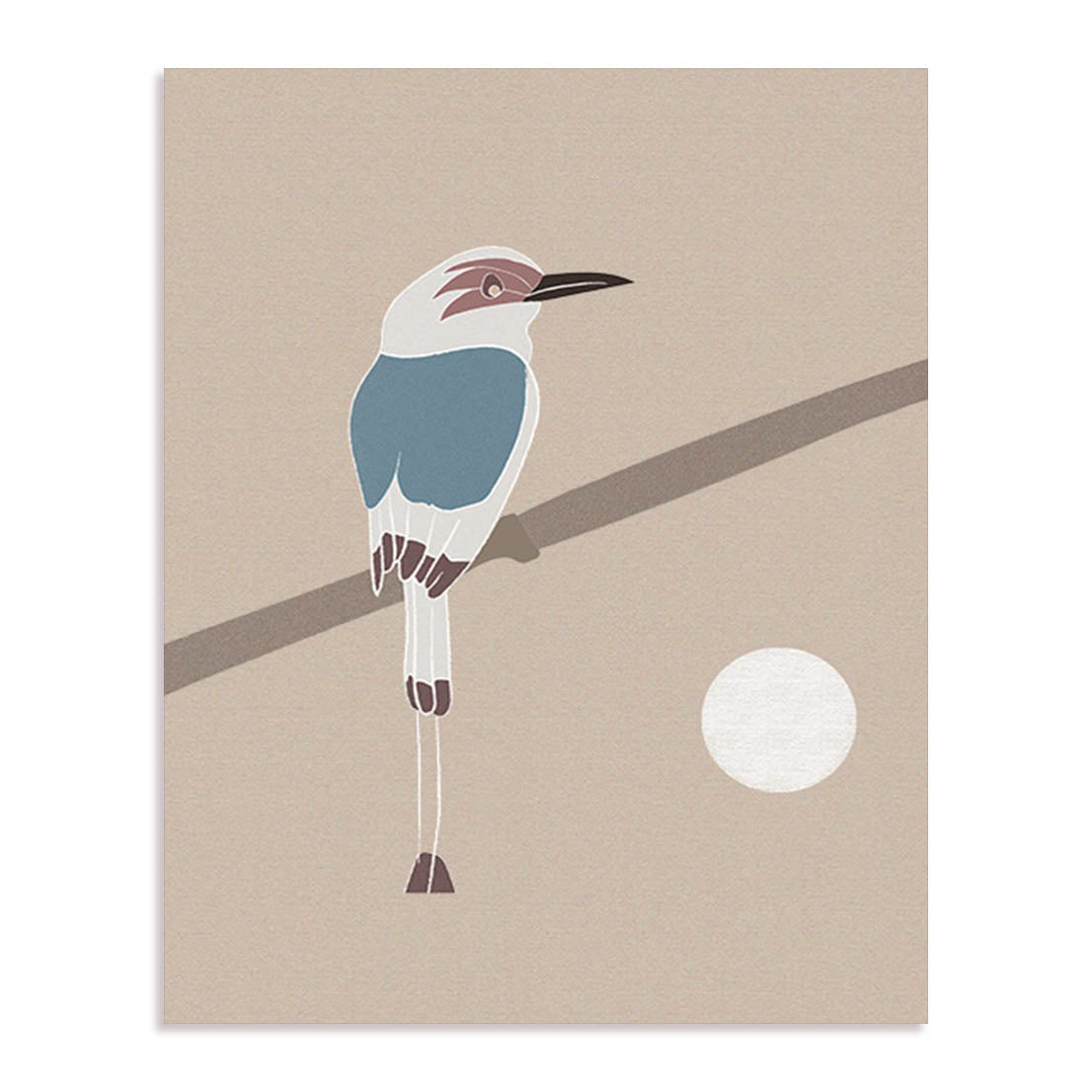 A Bird And The Moon Wall Art