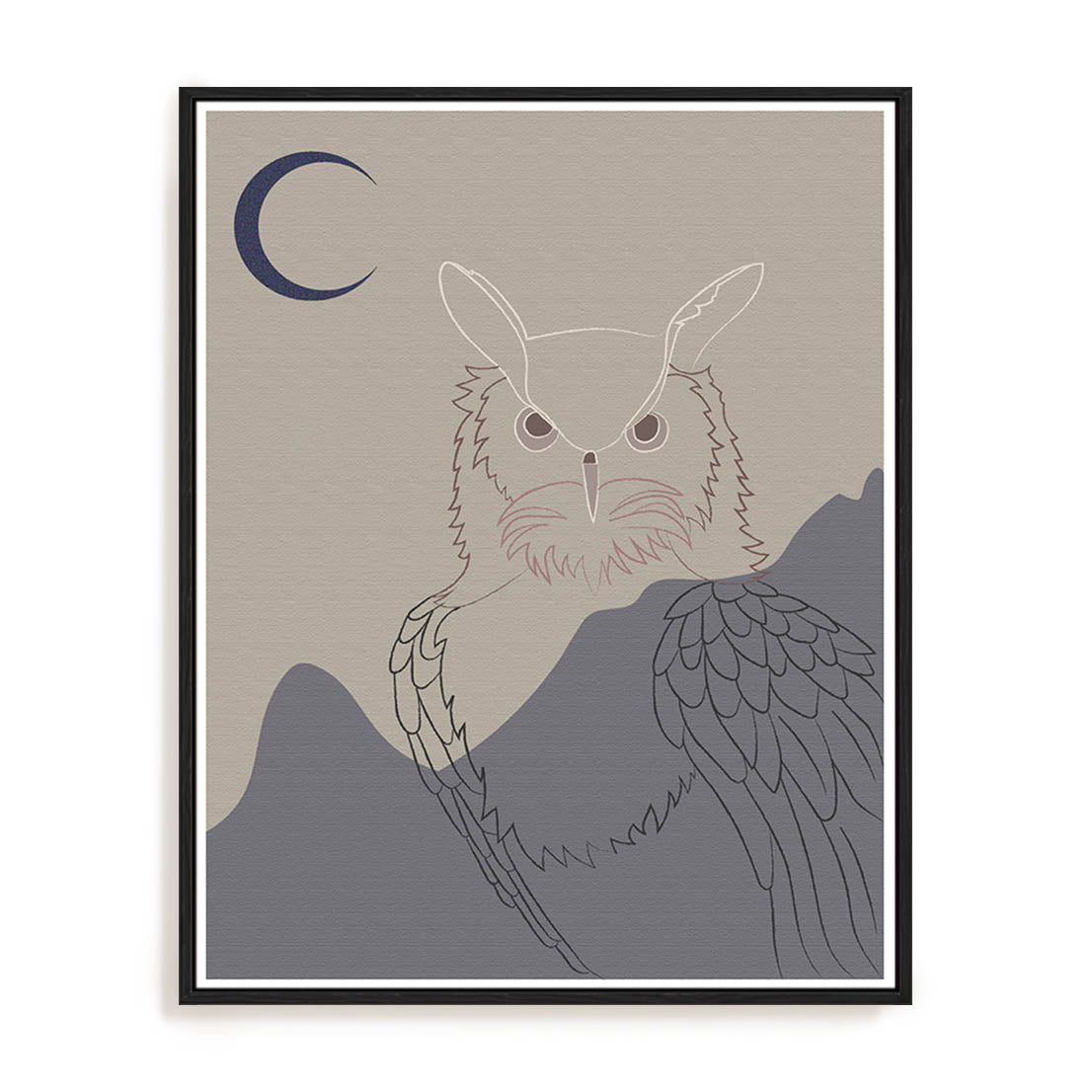 Owl In The Night Wall Art