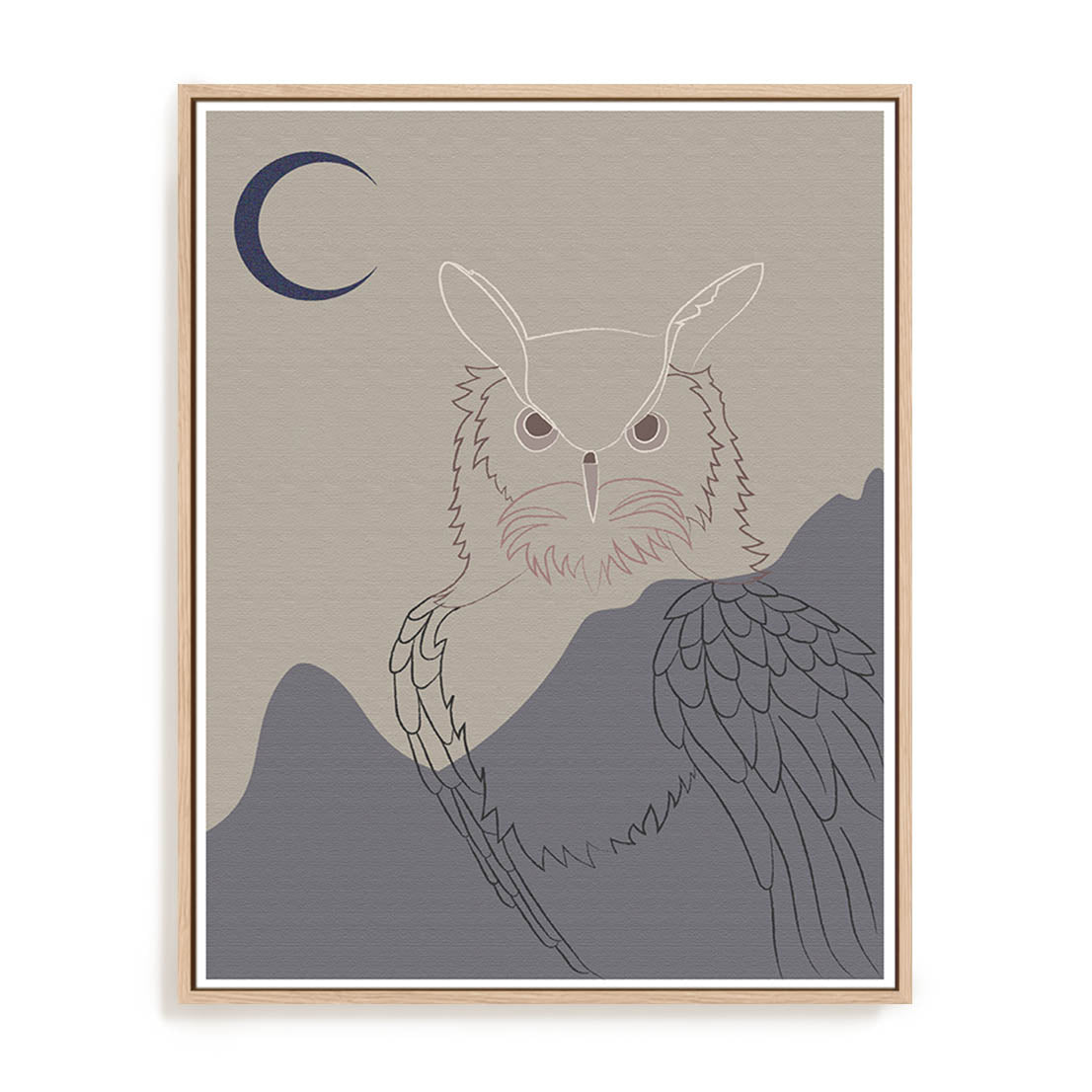 Owl In The Night Wall Art