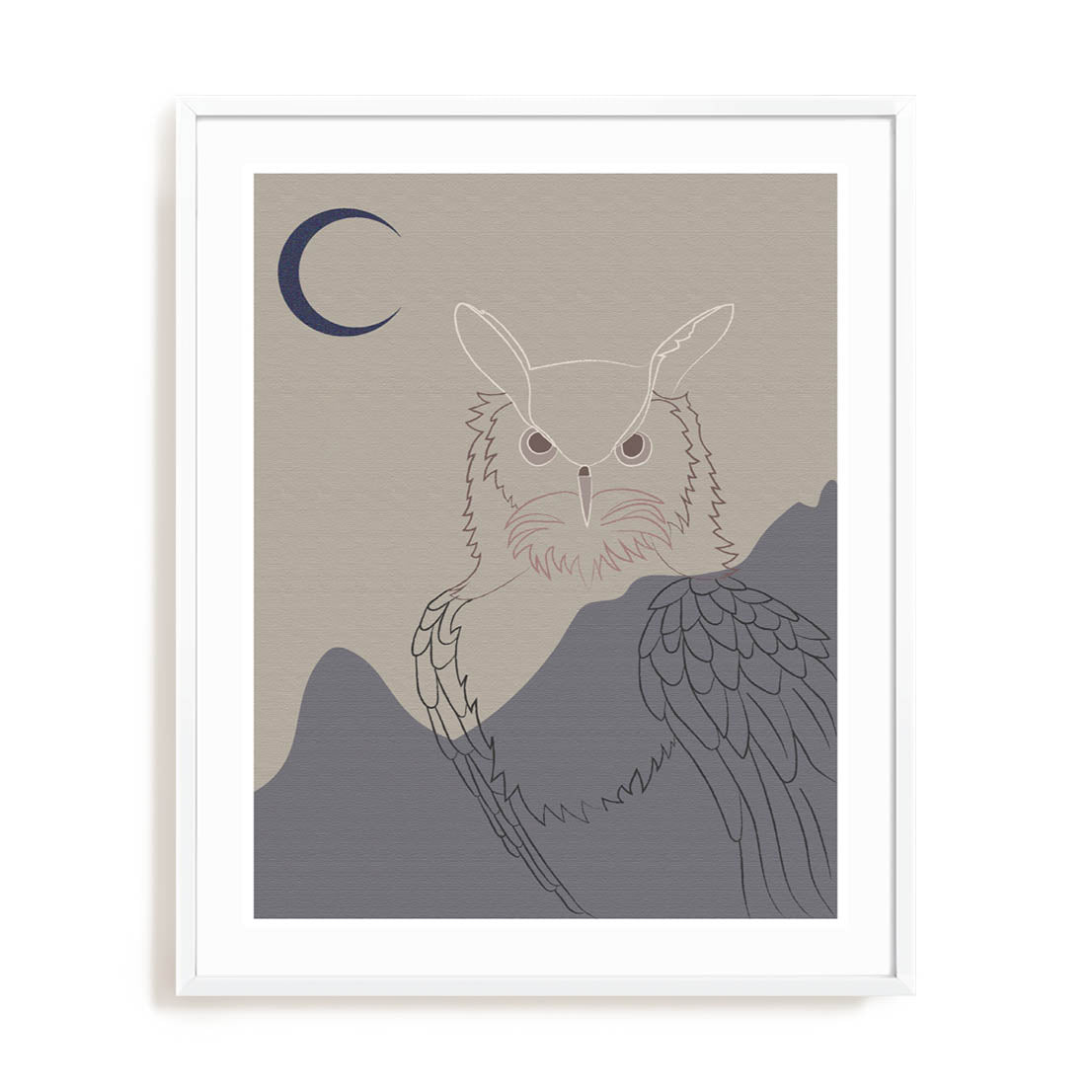 Owl In The Night Wall Art