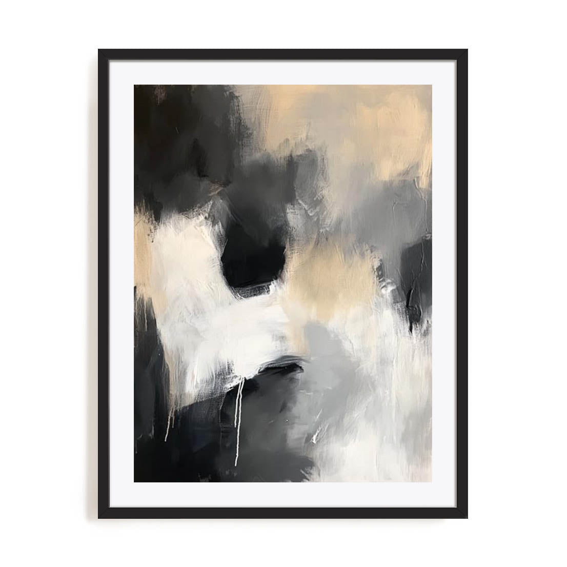 Wall Art Print Poster In Black Frame - Santa Ynez I Abstract Art
