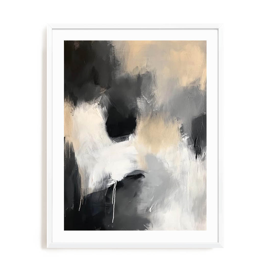 Wall Art Print Poster In White Frame - Santa Ynez I Abstract Art