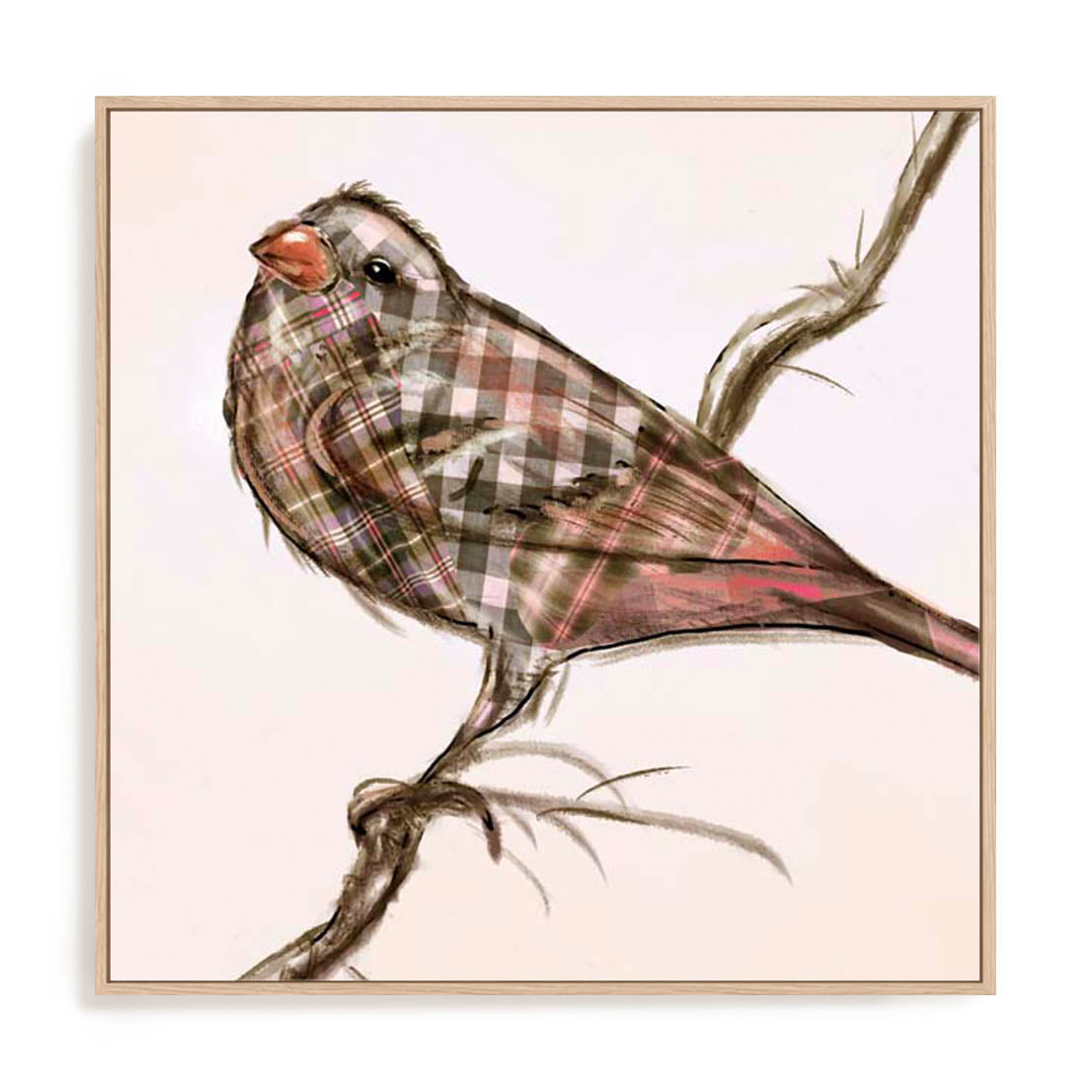 Patchwork Quilt Bird I Wall Art