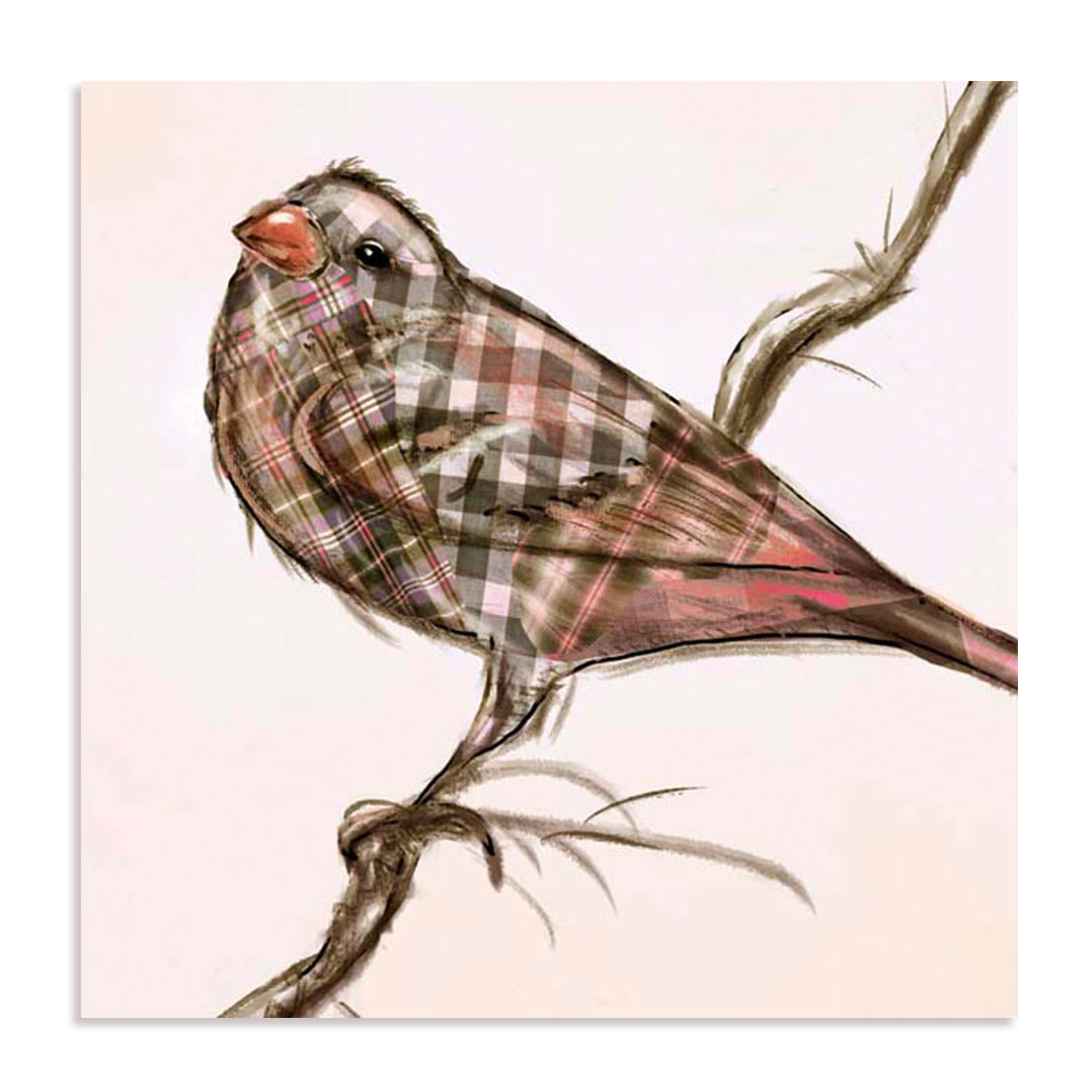 Patchwork Quilt Bird I Wall Art