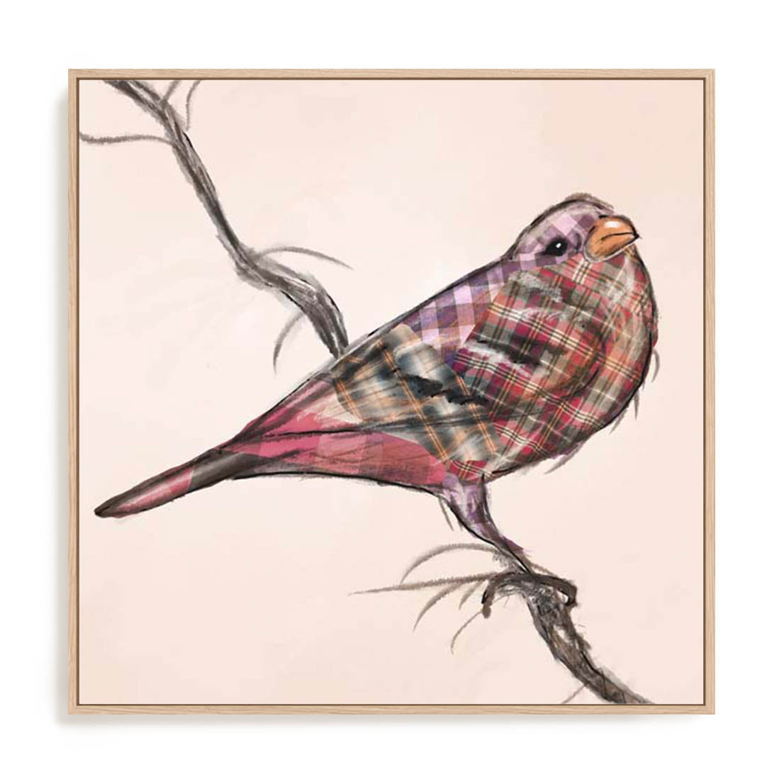 Patchwork Quilt Bird Ii Wall Art