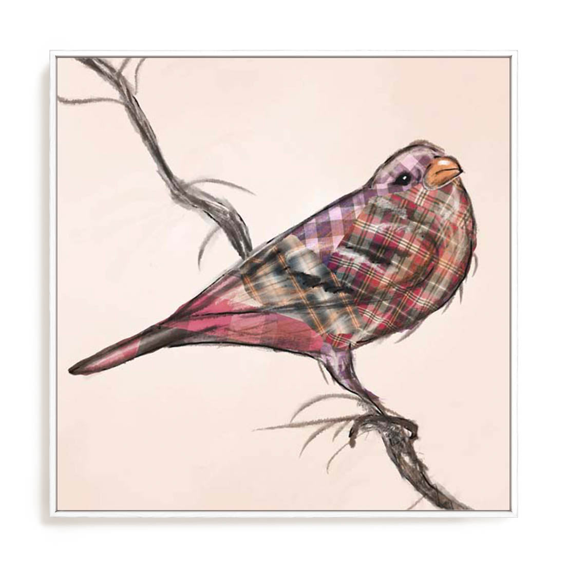 Patchwork Quilt Bird Ii Wall Art