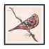Patchwork Quilt Bird Ii Wall Art #oran_black-white-border