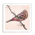Patchwork Quilt Bird Ii Wall Art #oran_white-white-border
