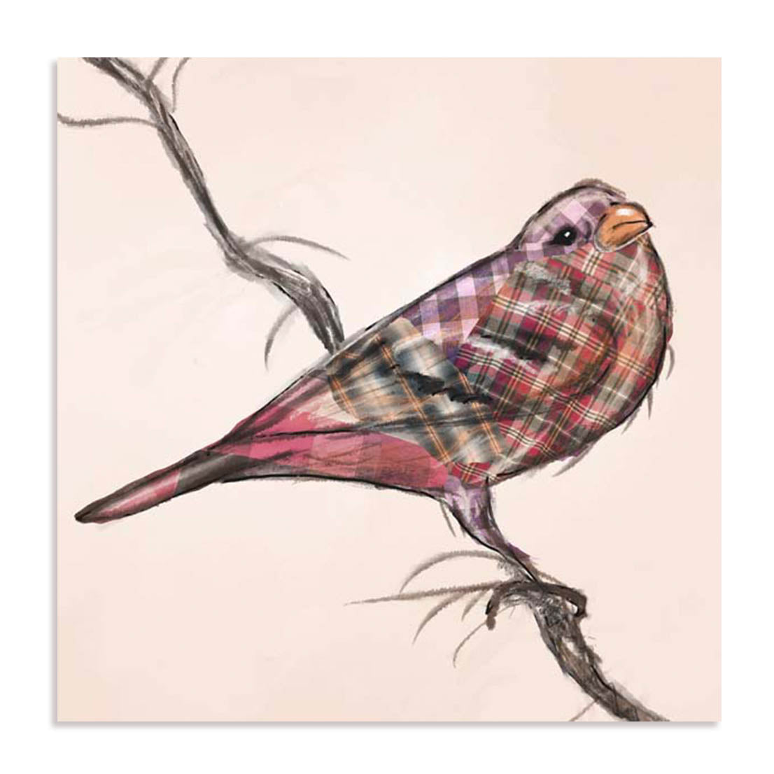 Patchwork Quilt Bird Ii Wall Art