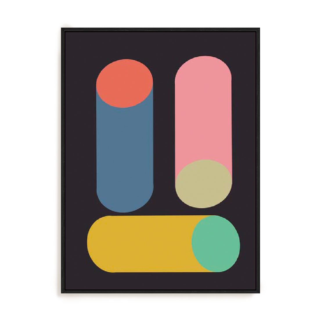 Colourful Tubes I Wall Art
