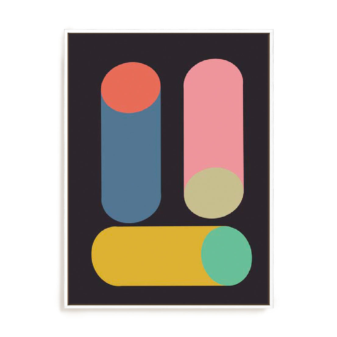 Colourful Tubes I Wall Art