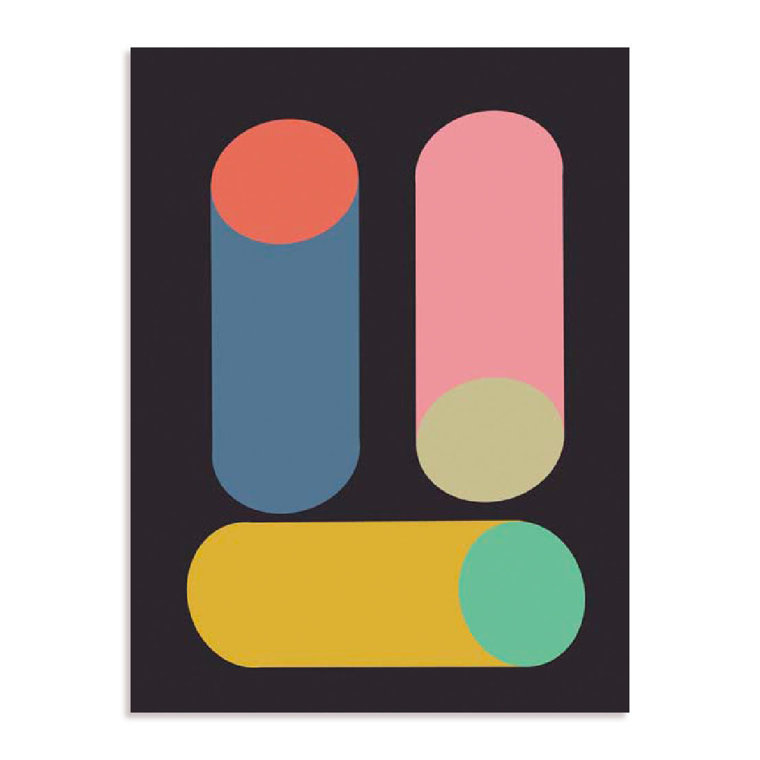 Colourful Tubes I Wall Art