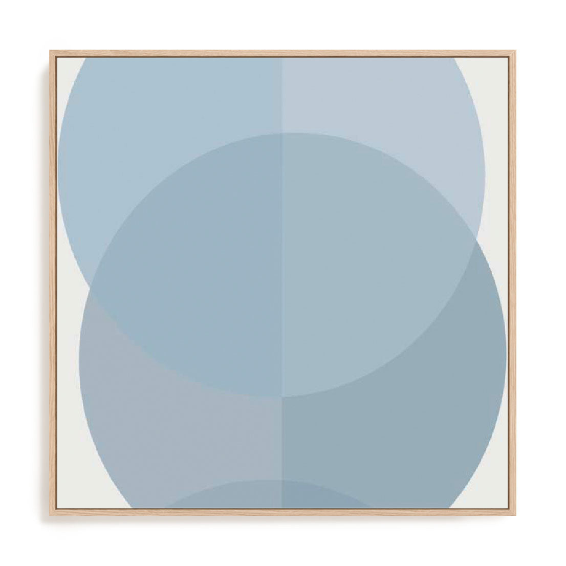 Blue Half Circles I Wall Art