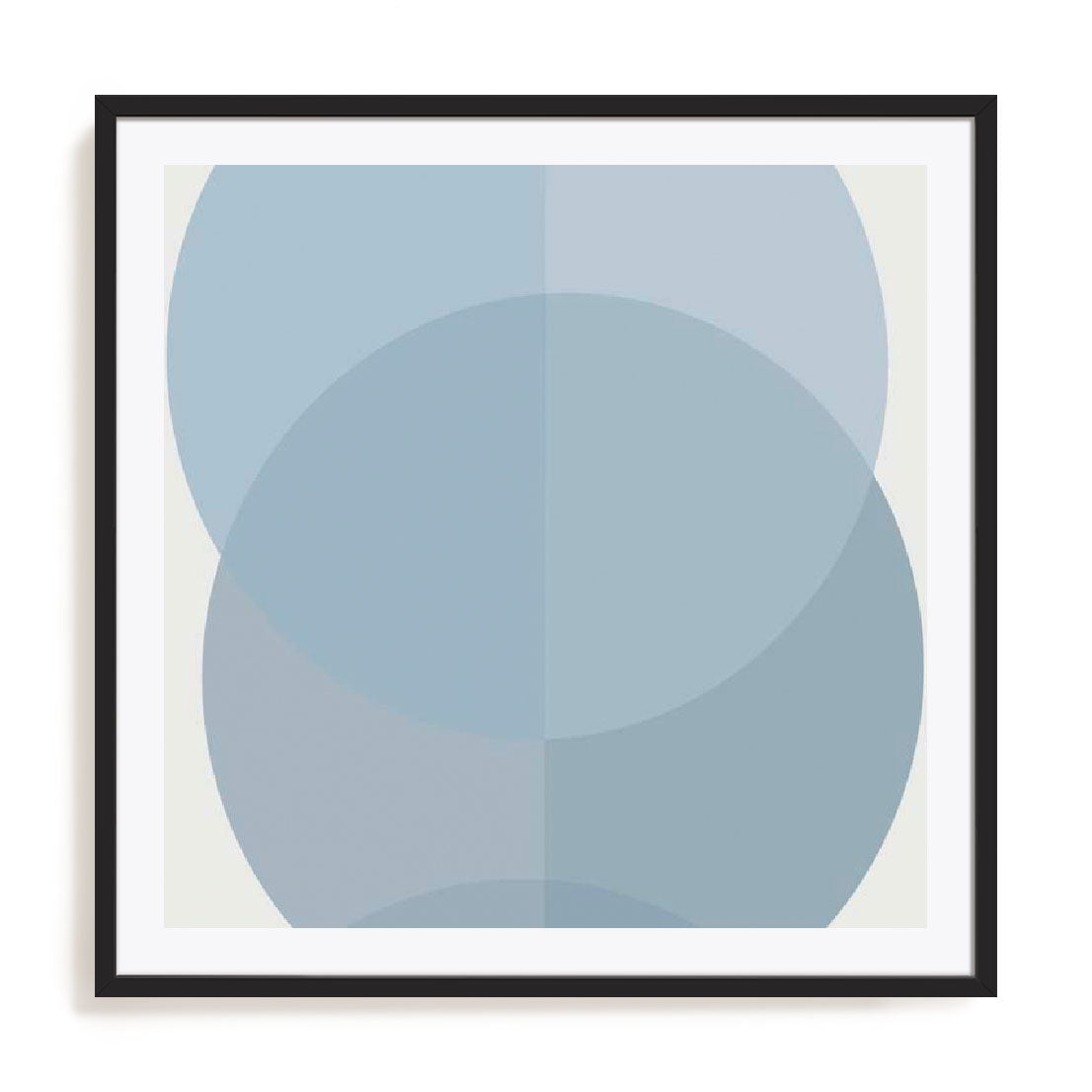 Blue Half Circles I Wall Art