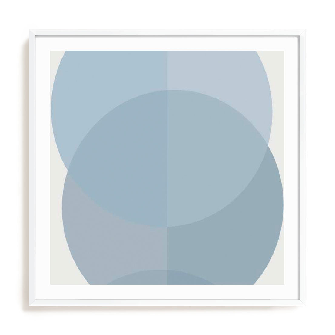 Blue Half Circles I Wall Art
