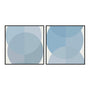 Blue Half Circles Wall Art