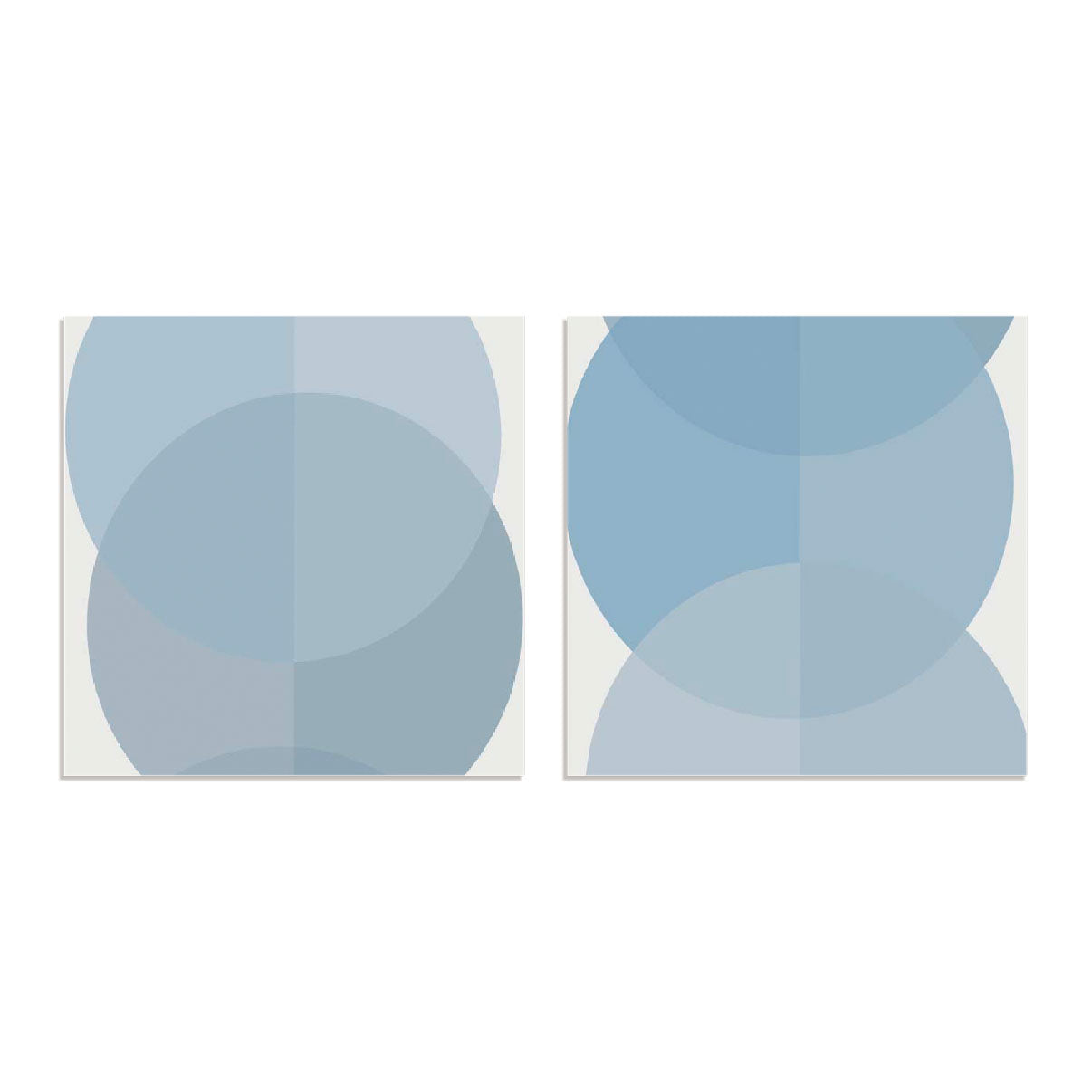 Blue Half Circles Wall Art