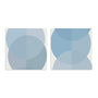 Blue Half Circles Wall Art