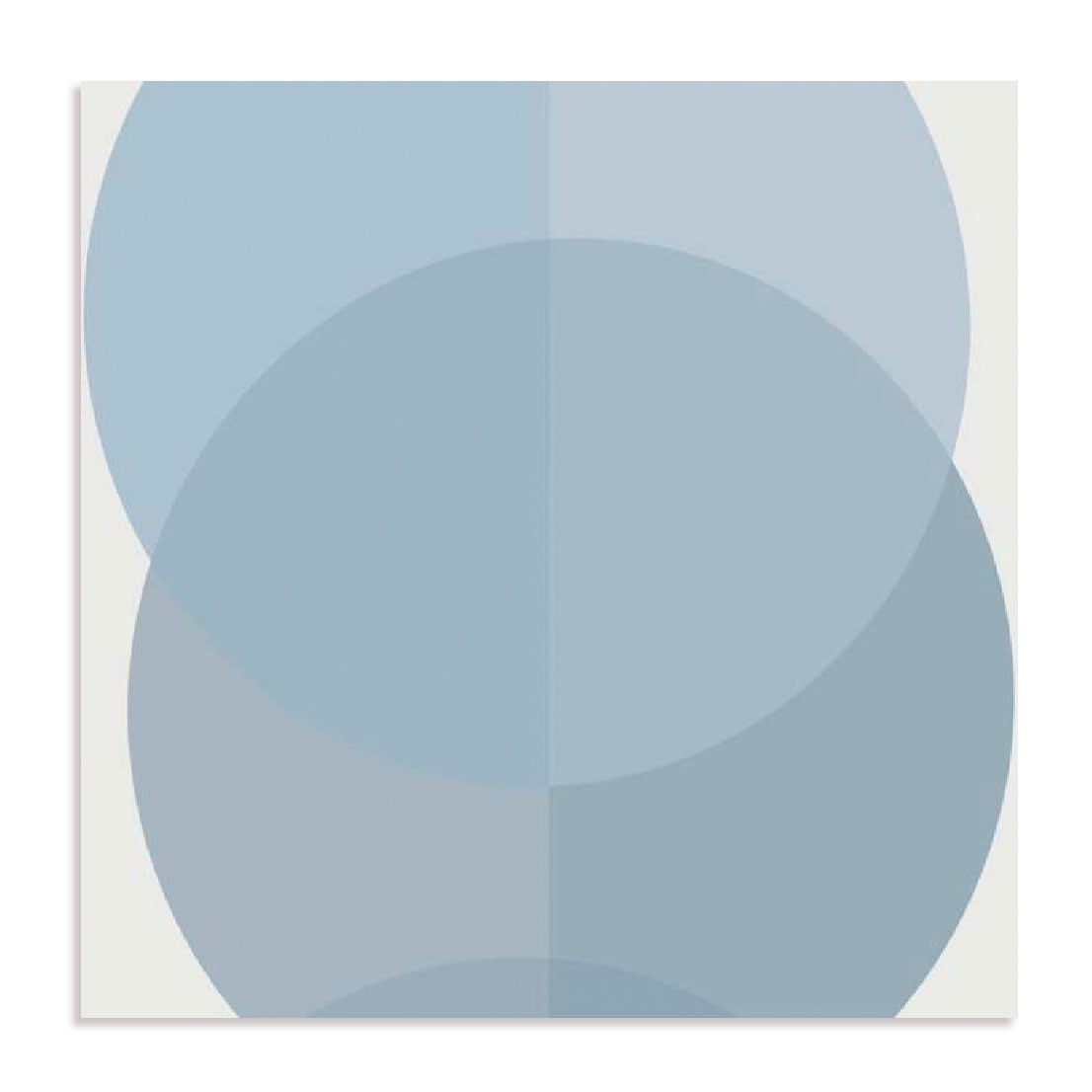 Blue Half Circles I Wall Art