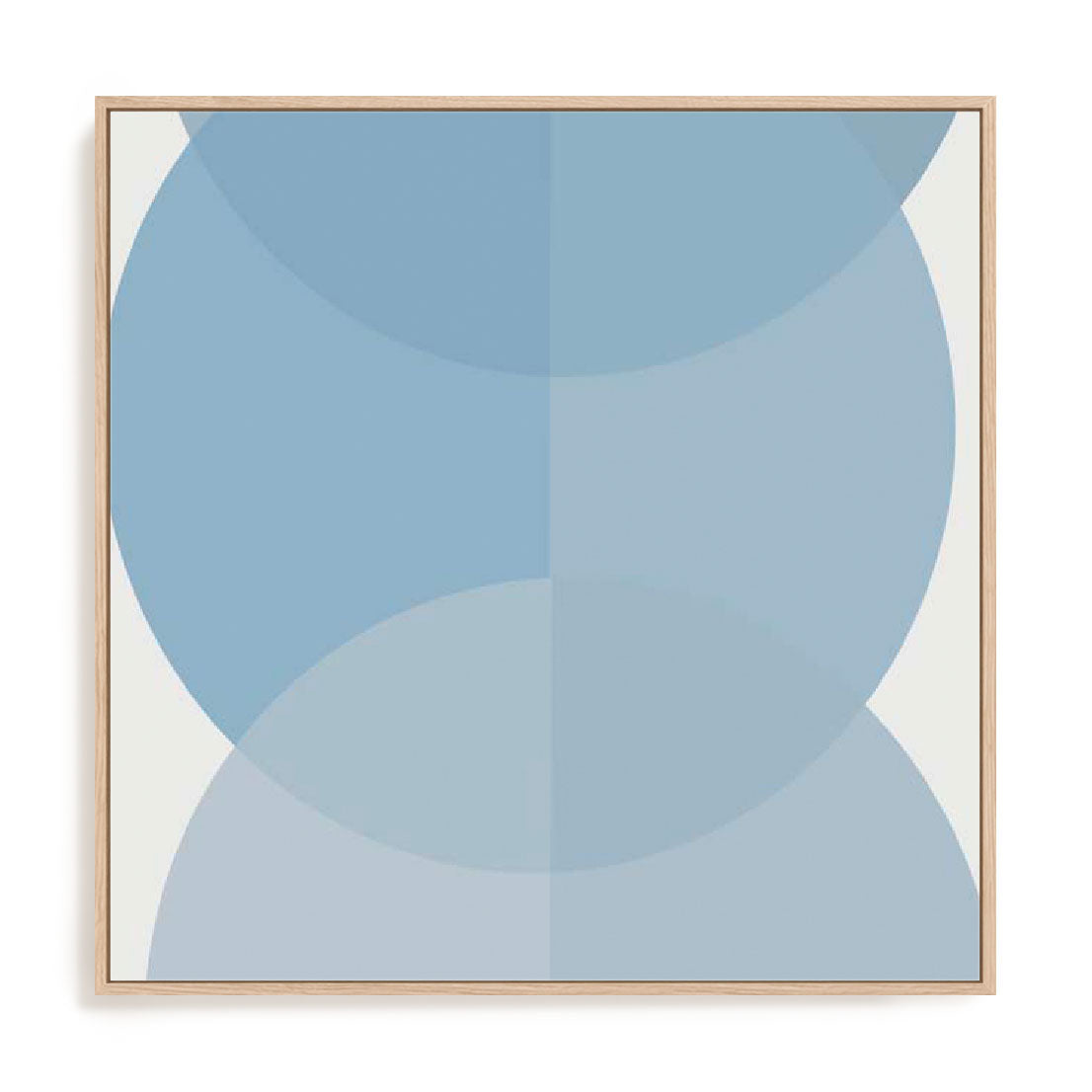 Blue Half Circles II Wall Art