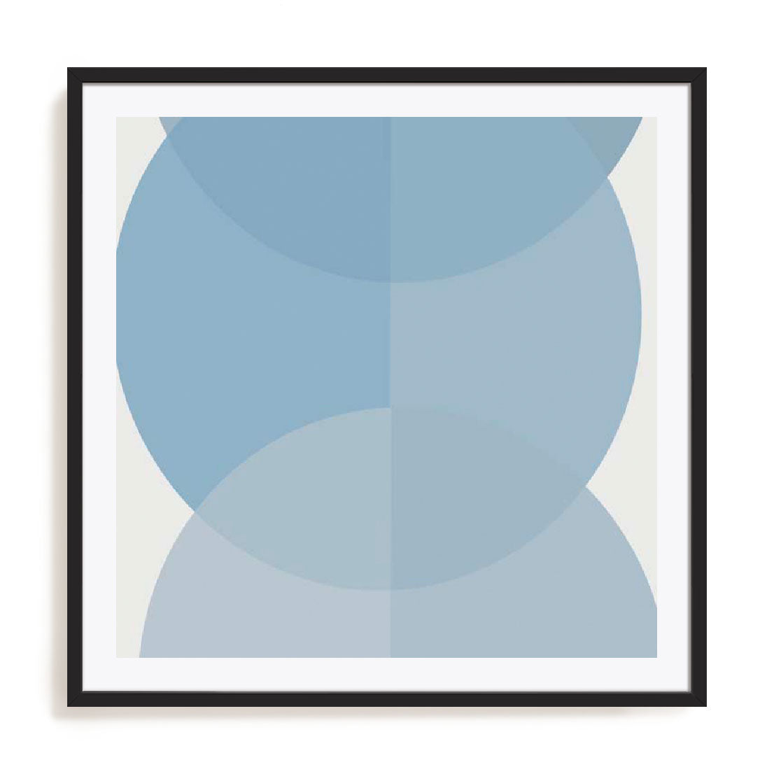Blue Half Circles II Wall Art