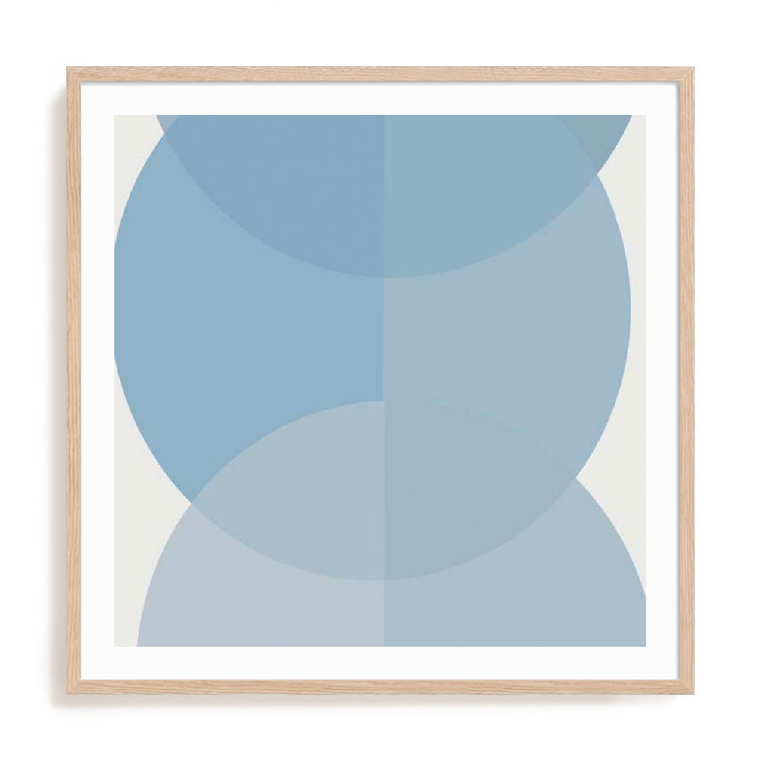 Blue Half Circles II Wall Art
