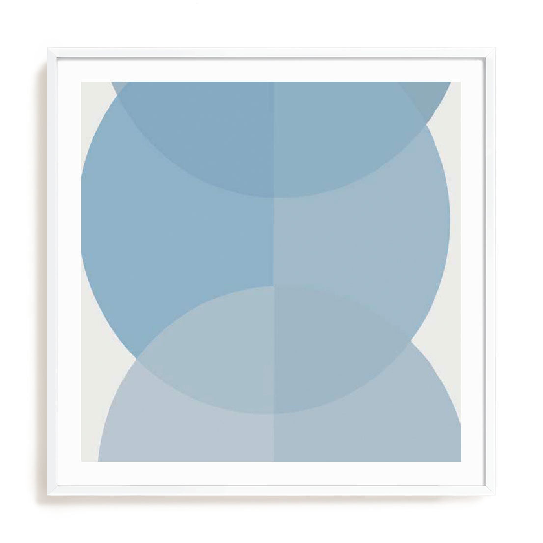 Blue Half Circles II Wall Art