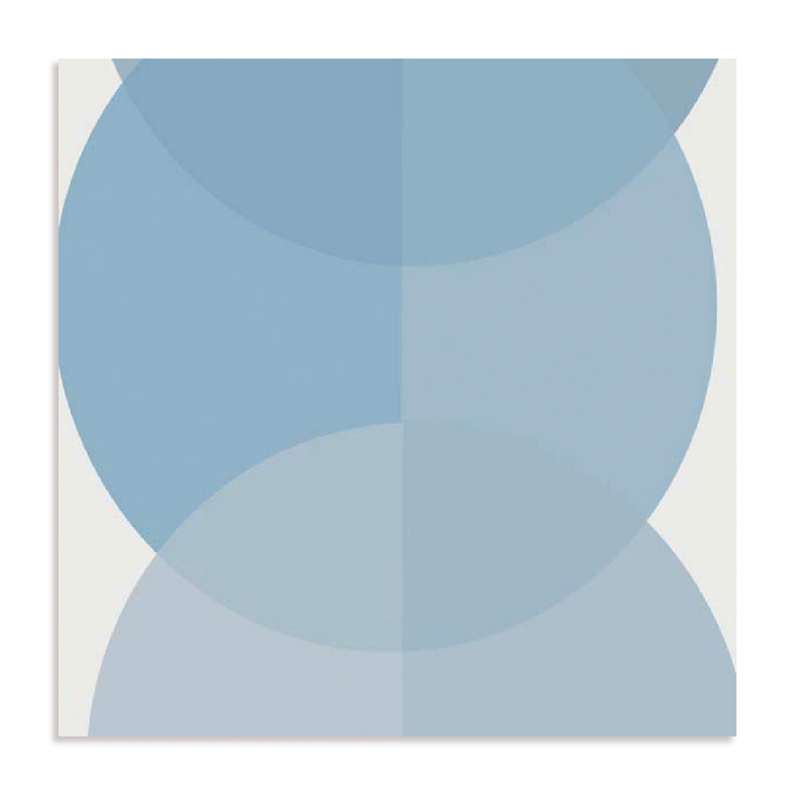 Blue Half Circles II Wall Art