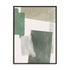 Wall Art Stretched Canvas In Black Frame - Verdant Strata I Abstract Art