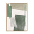 Wall Art Stretched Canvas In Natural Oak  Frame - Verdant Strata I Abstract Art