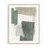Wall Art Print Poster In Natural Oak Frame - Verdant Strata I Abstract Art