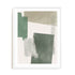 Wall Art Print Poster In White Frame - Verdant Strata I Abstract Art
