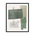 Wall Art Print Poster In Black Frame - Verdant Strata Ii Abstract Art