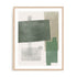 Wall Art Print Poster In Natural Oak Frame - Verdant Strata Ii Abstract Art
