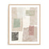 Wall Art Print Poster In Natural Oak Frame - Soft Segments I Abstract Art