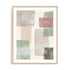 Wall Art Print Poster In Natural Oak Frame - Soft Segments Ii Abstract Art