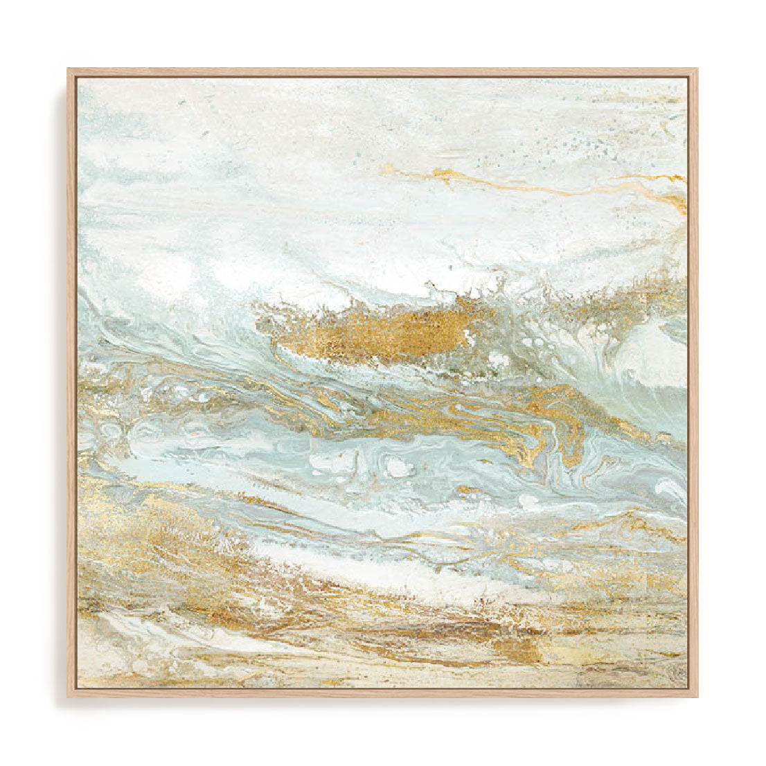 Geode I Teal Wall Art