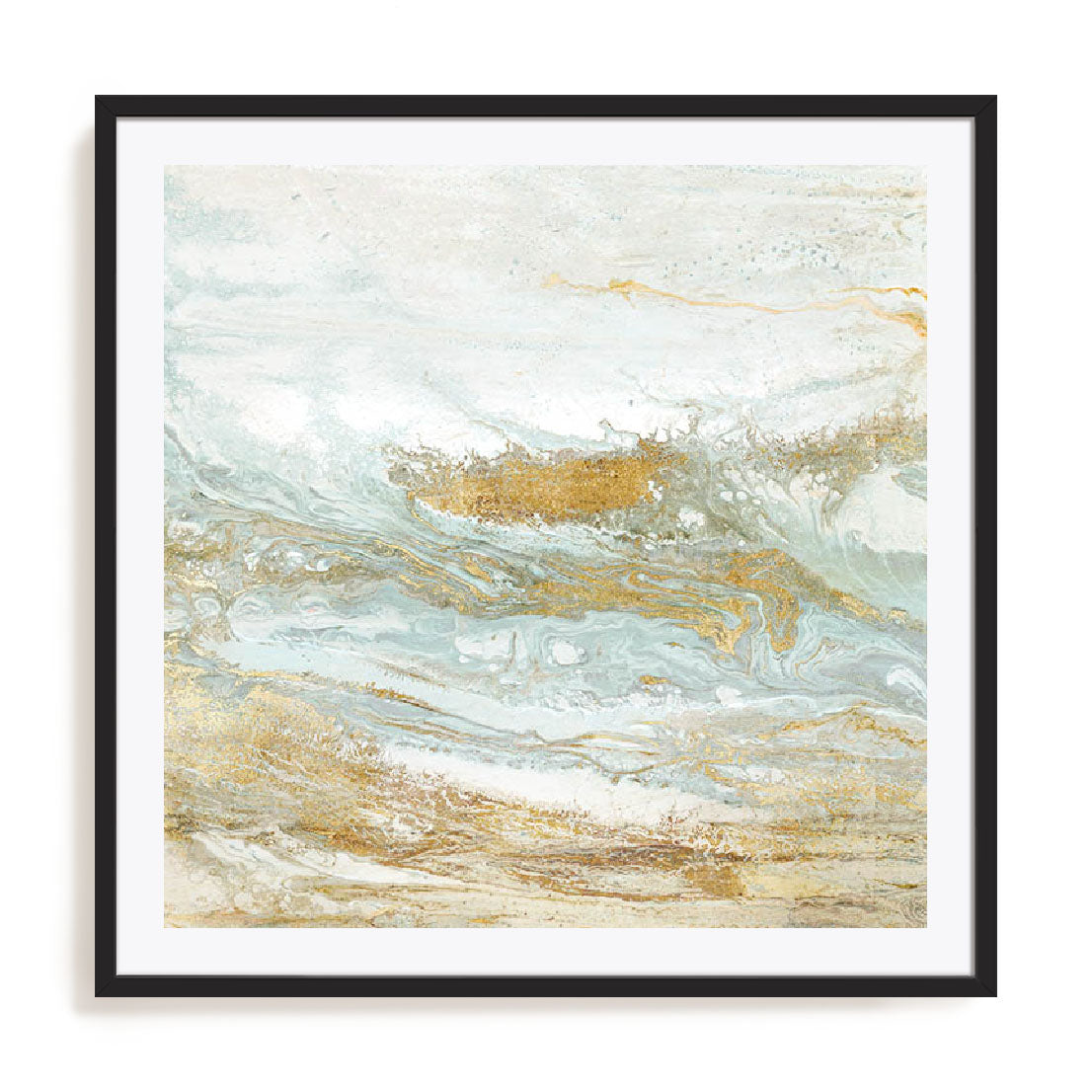 Geode I Teal Wall Art