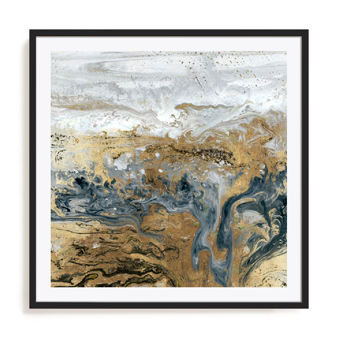 Geode III Indigo Wall Art