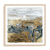 Geode III Indigo Wall Art #oran_natural-white-border