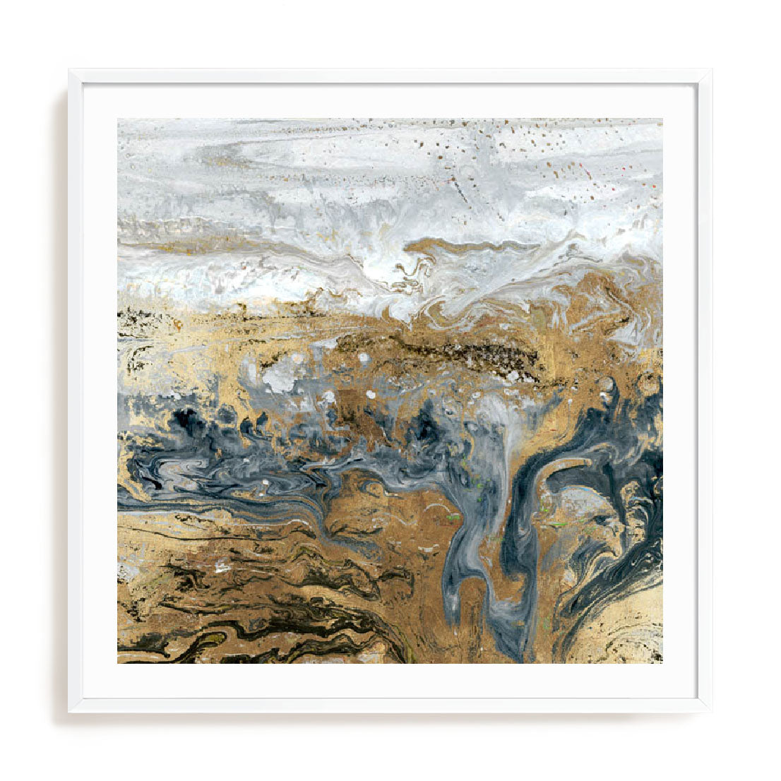 Geode III Indigo Wall Art