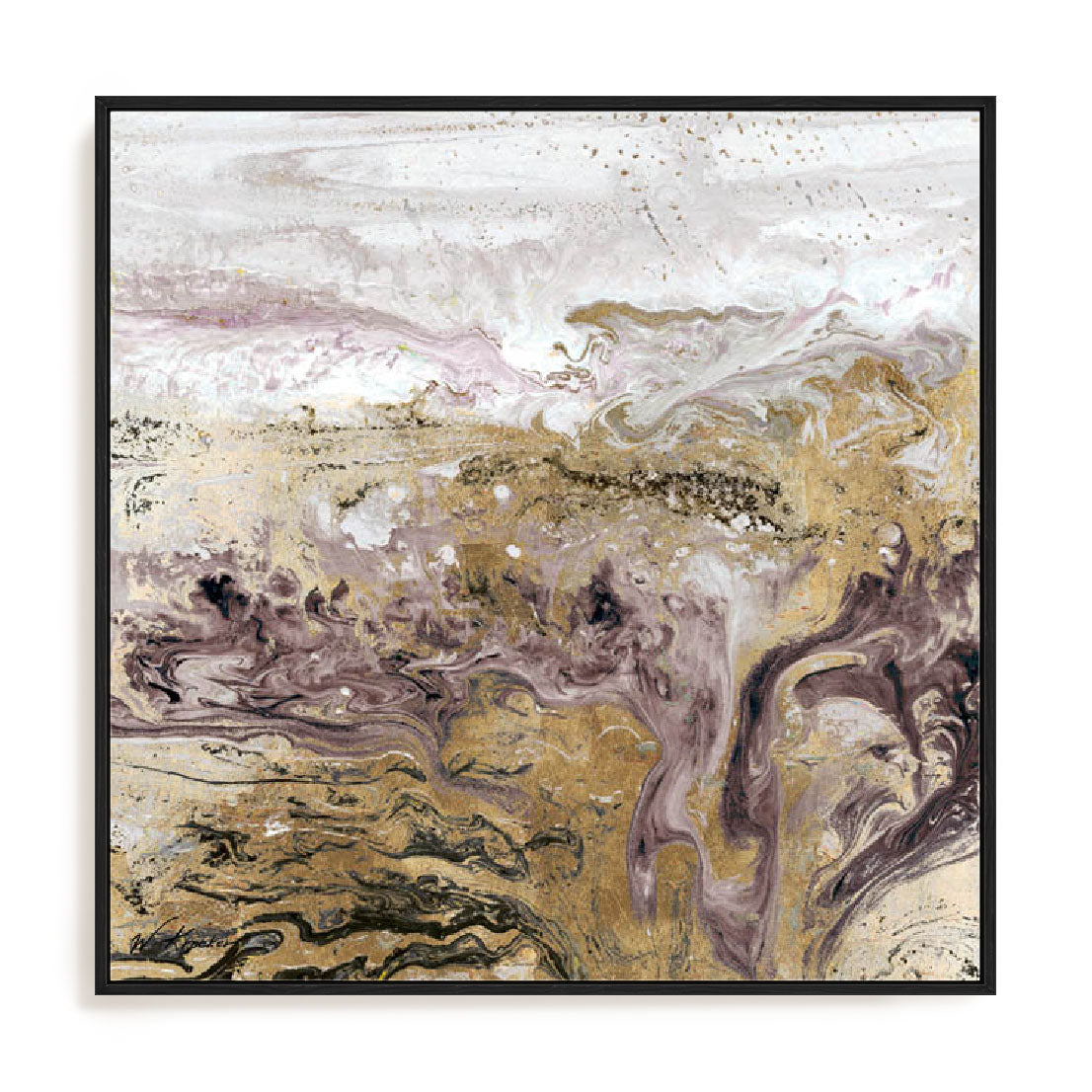 Geode III Lavender Wall Art