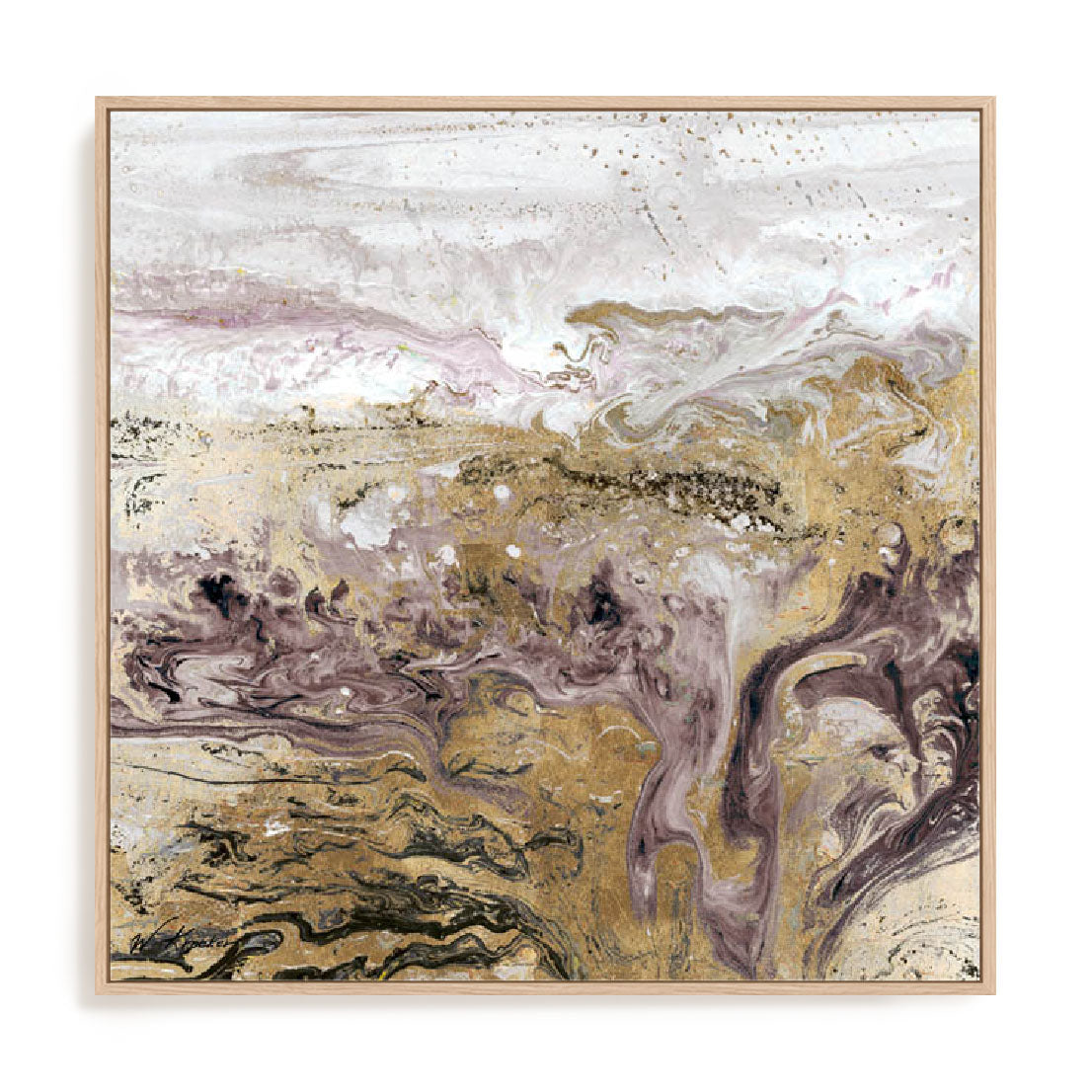 Geode III Lavender Wall Art