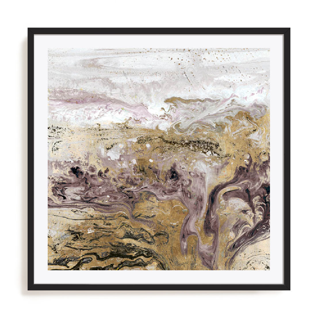 Geode III Lavender Wall Art