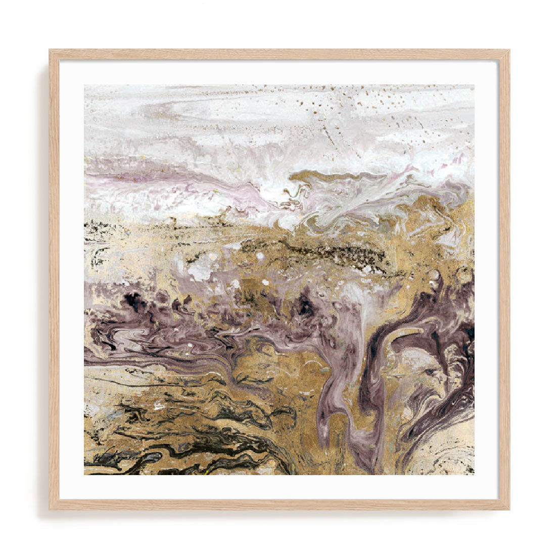 Geode III Lavender Wall Art