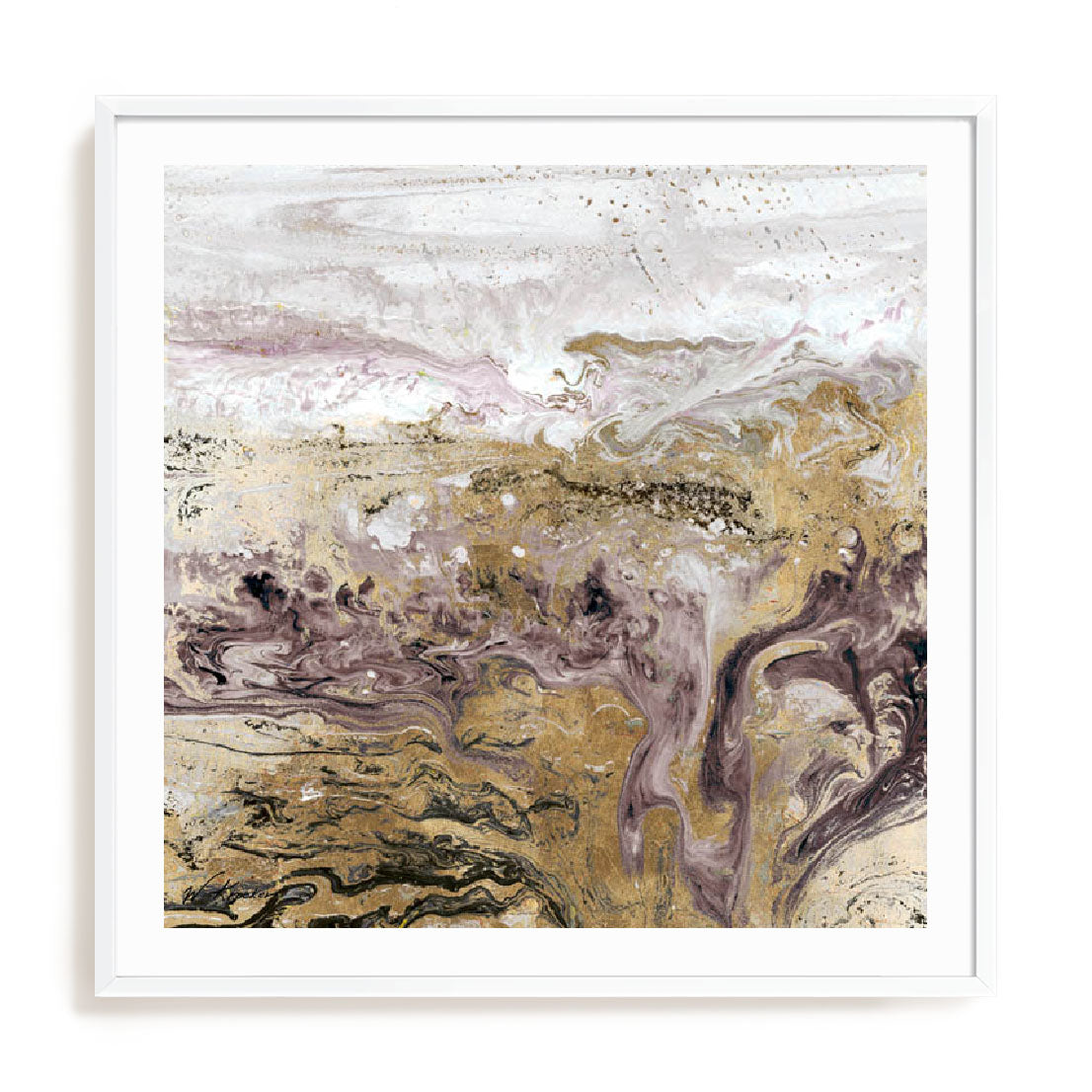 Geode III Lavender Wall Art