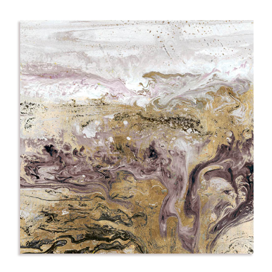 Geode III Lavender Wall Art