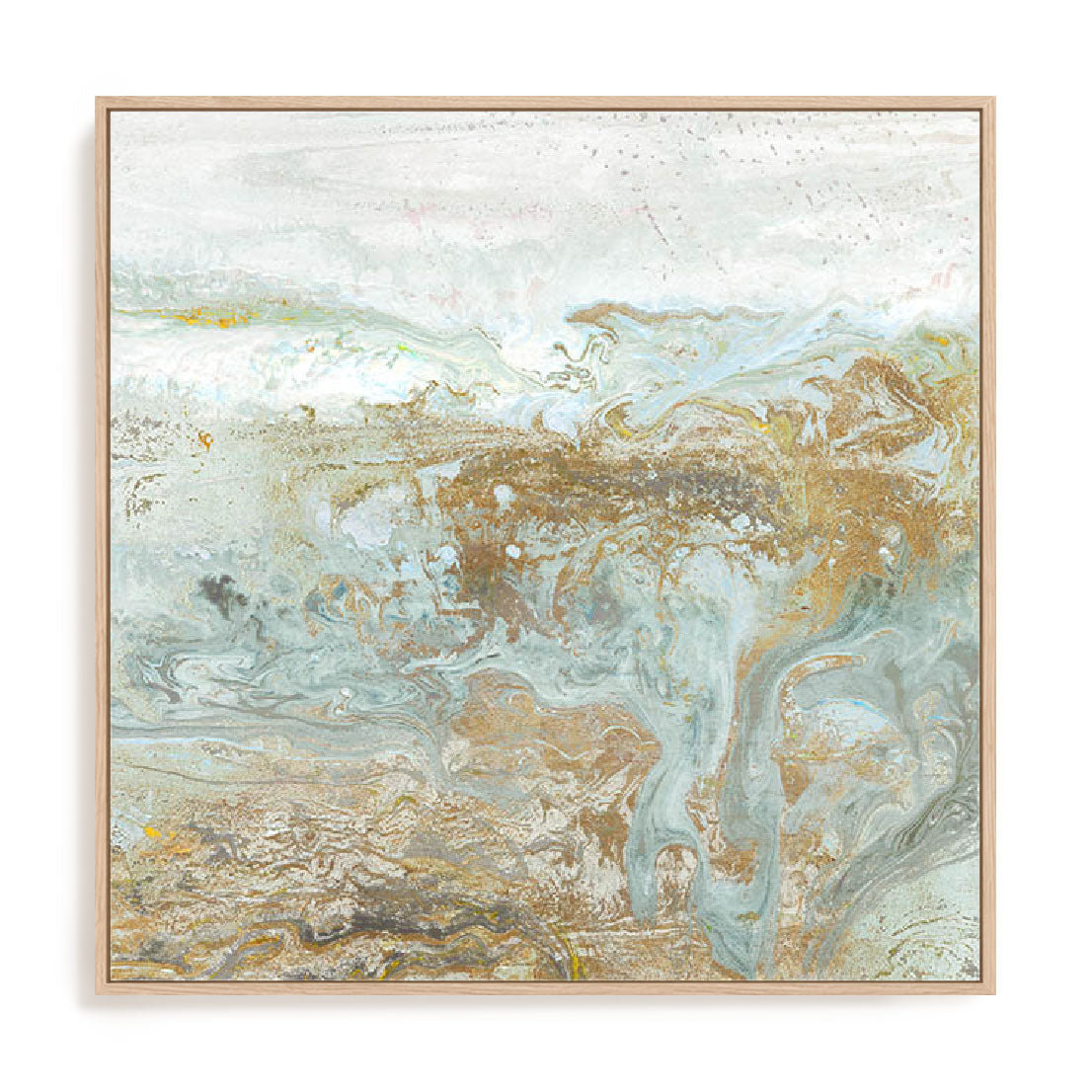 Geode III Teal Wall Art