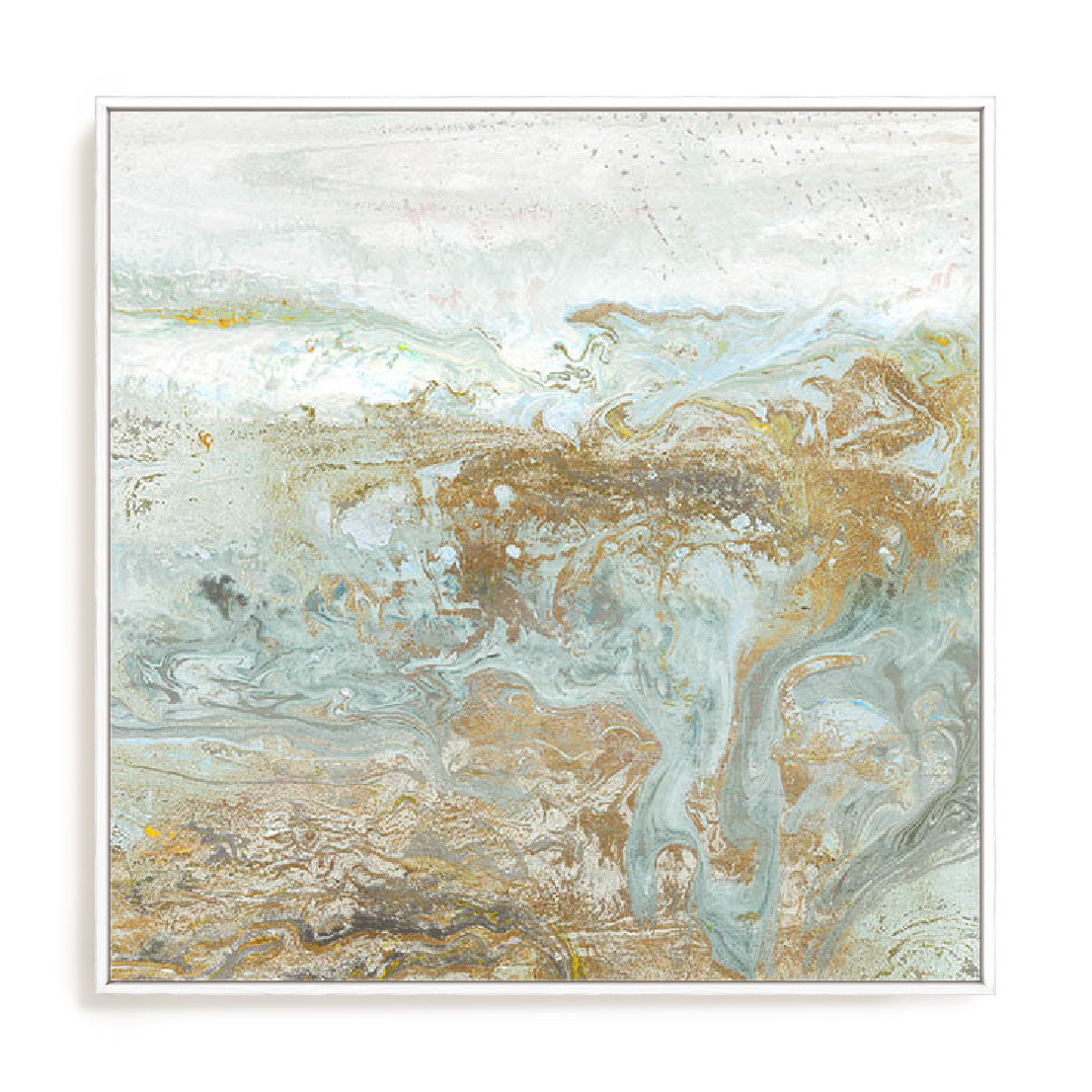 Geode III Teal Wall Art