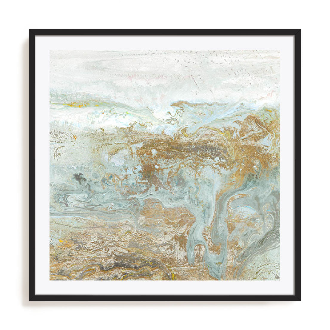Geode III Teal Wall Art
